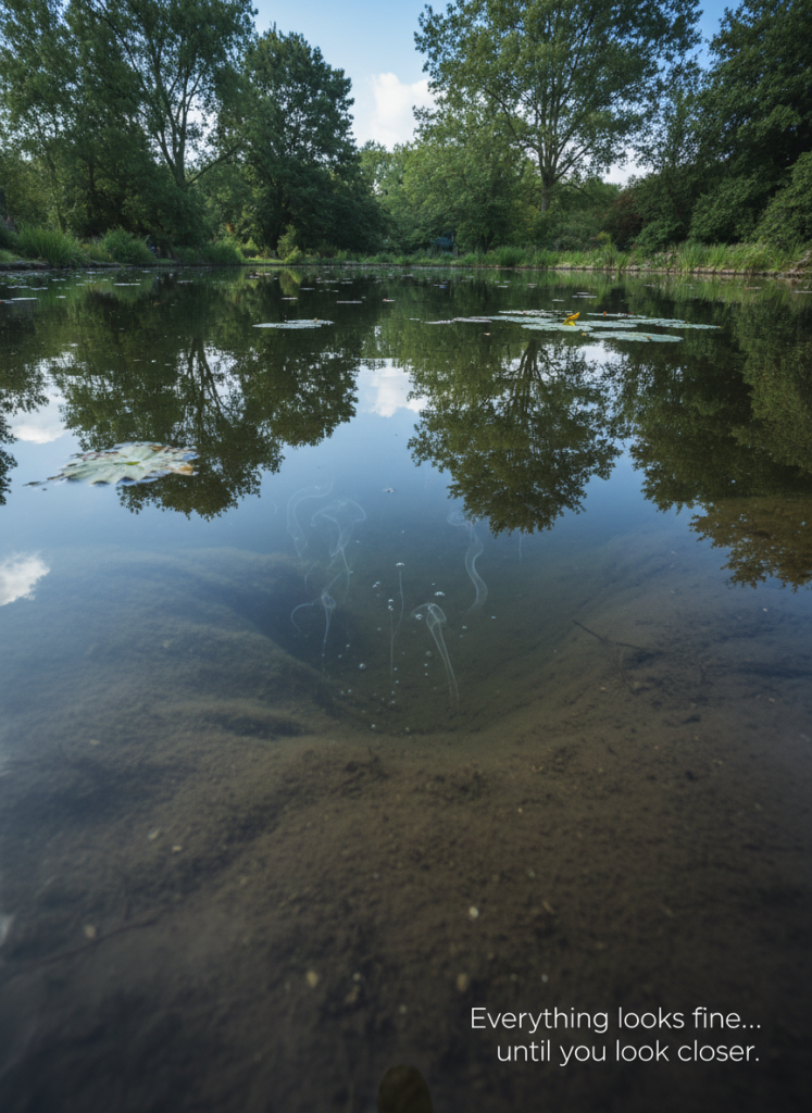 aquafanatics pond with hydrogen sulfide